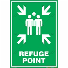 Refuge Point Sign in Portrait