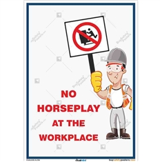 No Horseplay Safety Poster