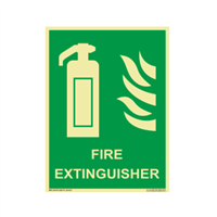 Fire Safety Glow Signs